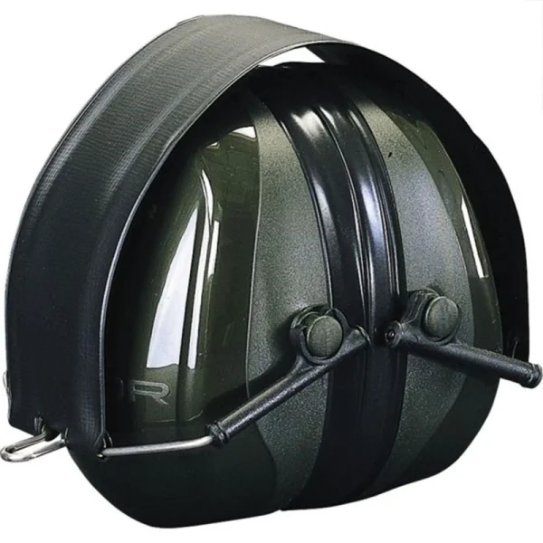soldes de Noël 3M Casque Anti-bruit Serre-tête Pliable Vert PELTOR OPTIME II – H520F 3