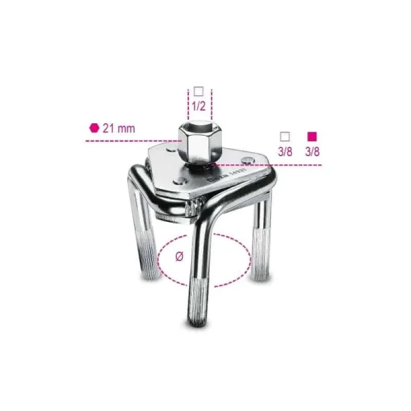 meilleur service BETA Clé Pour Filtres à Huile Auto-réglable 1493T – 14930075 1