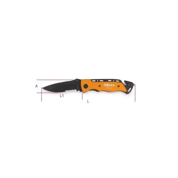 soldes pas cher BETA Couteau De Survie Auto – 1778SOS – 017780080 4