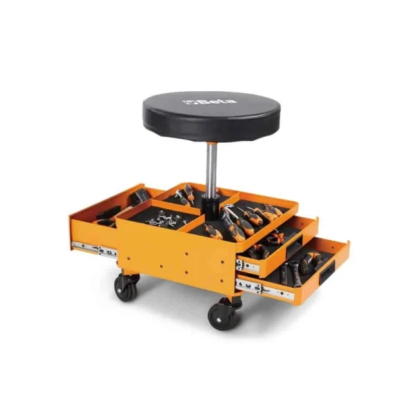 BETA Tabouret à Roulettes à 3 Tiroirs – 022510011 Distributeur Officiel 3