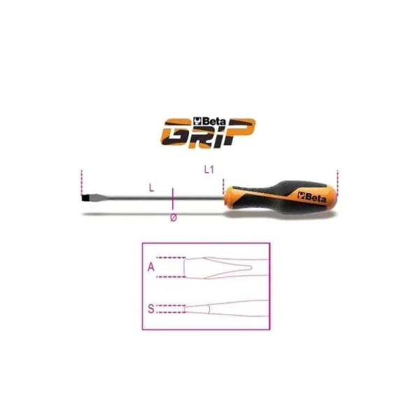 achat pas cher BETA Tournevis Pour Vis à Fente BETAGRIP – 1260 1