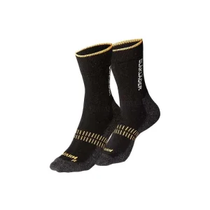 fashion pas cher BLAKLADER Chaussettes WARM Noir/Orange Fluo – 2192 6