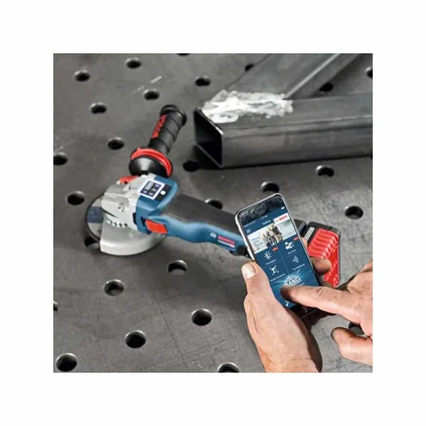 site soldes BOSCH Meuleuse 125mm 18V Connectée GWS18V-10SC – 06019G340B (solo) 5