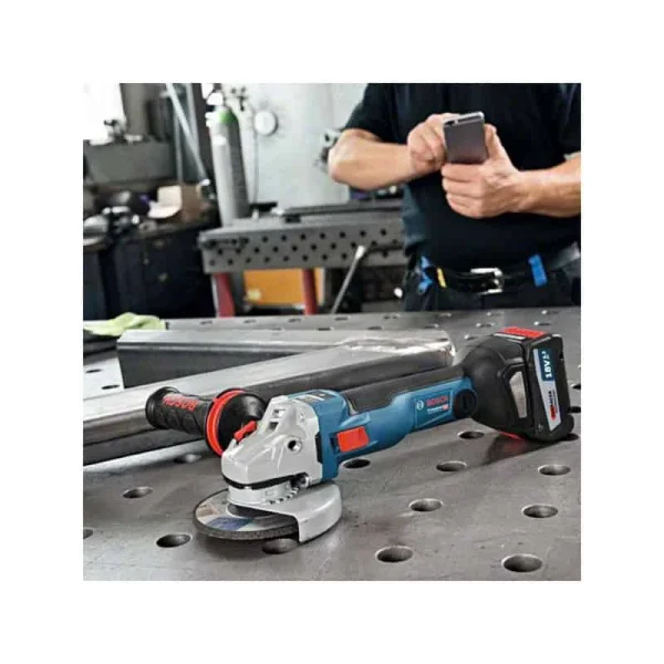 site soldes BOSCH Meuleuse 125mm 18V Connectée GWS18V-10SC – 06019G340B (solo) 7