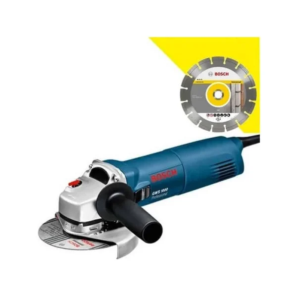 BOSCH Meuleuse Ø 125 Mm 1000 W+ Coffret GWS1000 – 0601828900 officiel 1