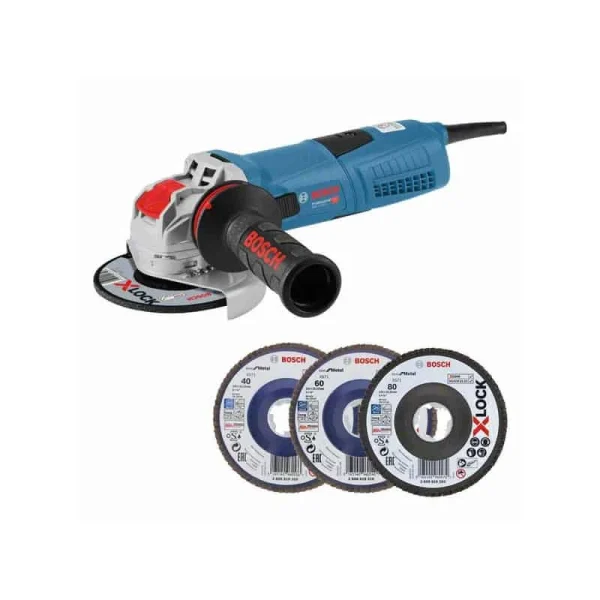 BOSCH Meuleuse X-LOCK 125mm 1300W GWX 13-125S + 3 Disques – 0615990L0U magasin pour 1