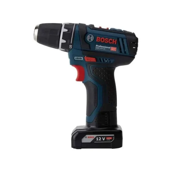 BOSCH Perceuse Visseuse GSR12V-15 Set 2+4 Ah + 39 Acc. 0615990G6L site soldes 3