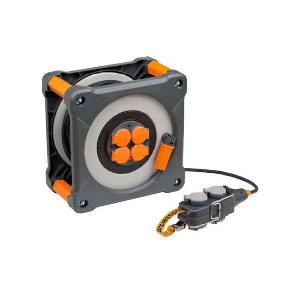 marque pas cher en ligne BRENNENSTUHL Enrouleur Cube Avec Powerblock 25+5m IP44 2.5mm² – 9212301100 1