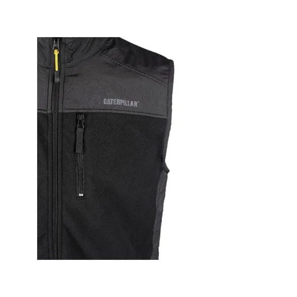 CATERPILLAR Gilet Polaire Sans Manches Noir Momentum – 1322033 Meilleur Service 3