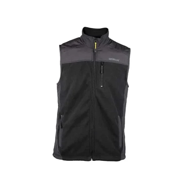CATERPILLAR Gilet Polaire Sans Manches Noir Momentum – 1322033 Meilleur Service 1