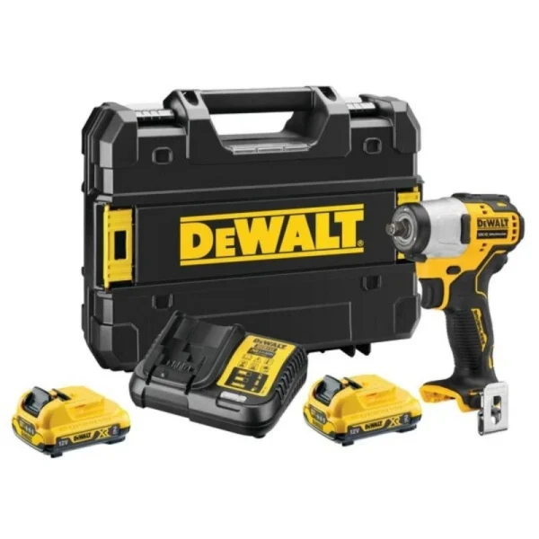 DEWALT Boulonneuse à Chocs 3/8” 12V 2Ah Brushless – DCF902D2-QW vente en ligne pas cher 1