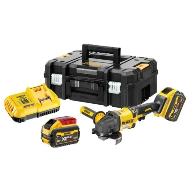 DEWALT Meuleuse 125mm 54V 3Ah XR Flexvolt – DCG418X2-QW vente à bas prix 1