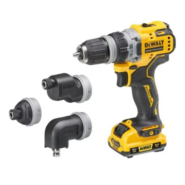 REMISE allant DEWALT Perceuse Visseuse à Têtes Multiples XR 12V 3Ah – DCD703L2T-QW 4