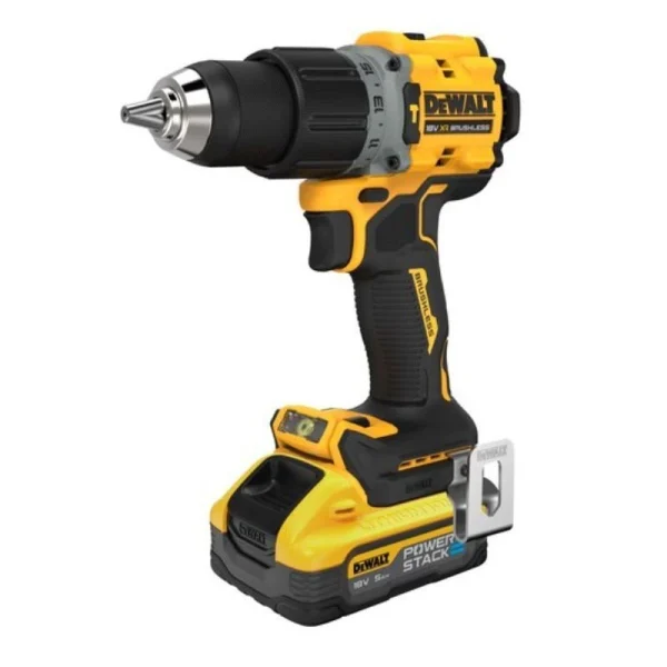 meilleur service DEWALT Perceuse Visseuse Percu POWERSTACK 18V 5Ah – DCD805H2T-QW 3