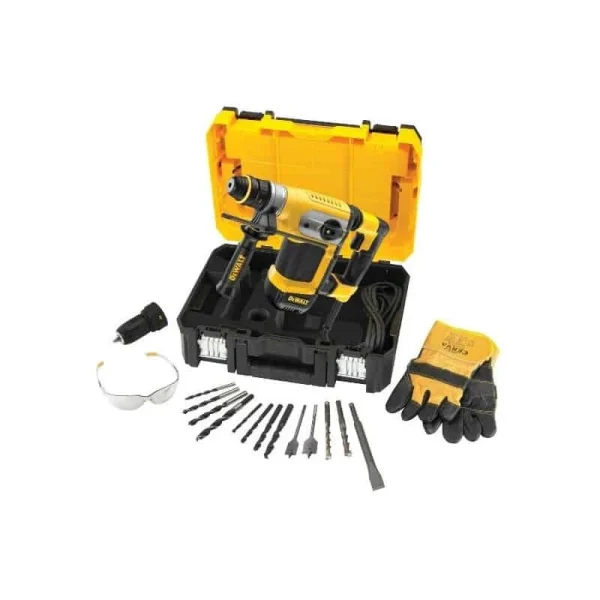 achat pas cher DEWALT Perforateur Burineur SDS-plus 4.2J + Accessoires – D25417KT 1