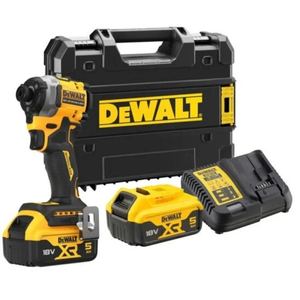 Réductions DEWALT Visseuse à Chocs Ultra Compacte 18V 5Ah – DCF850P2T-QW 1