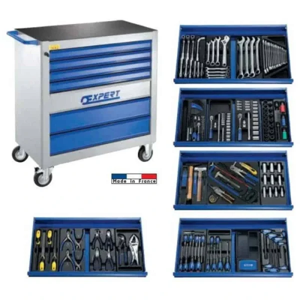 Expert By Facom EXPERT Servante 7 Tiroirs – 250 Outils + Clé Dynamométrique – E697624 Couleurs variées 1