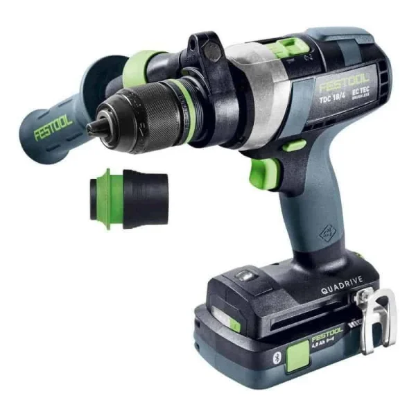 Pas Cher Magasin Soldes FESTOOL Perceuse Visseuse QUADRIVE TDC 18V 5,2/4 Ah I-Plus – 575602 3