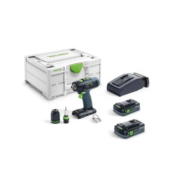 soldes FESTOOL Perceuse Visseuse Sans Fil T18+3 HPC 4,0 I-Plus – 576446 1