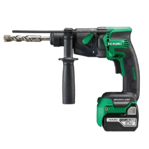 SOLDES TOUT À HIKOKI (HITACHI) HIKOKI Perforateur SDS Plus 18V 5 Ah 1,3 J – 2 Mode – DH18DPBWPZ 1