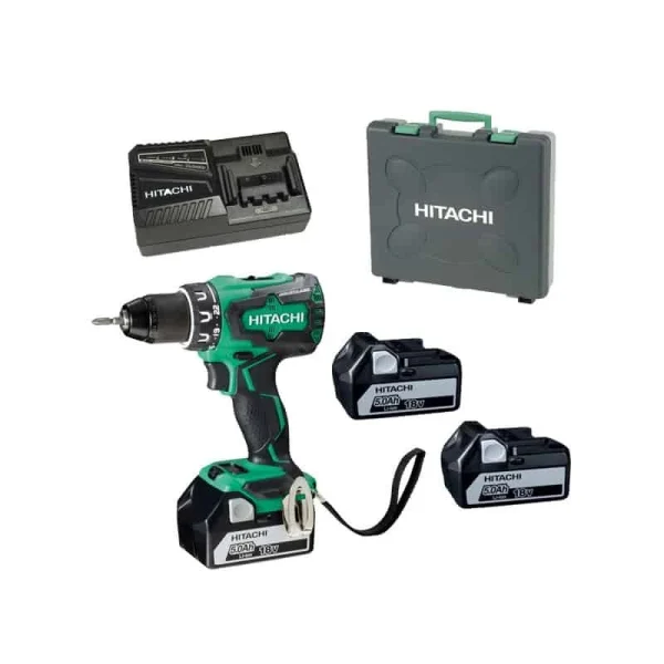 HIKOKI (HITACHI) HITACHI – HIKOKI Perceuse Visseuse 18V 3x5Ah – DS18DBSL5A X3 belle 4