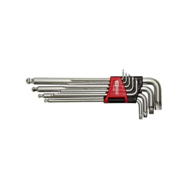 KS TOOLS Jeu De 9 Clés Mâles 6 Pans, Tête Sphérique – 151.2800 pas cher marque 1