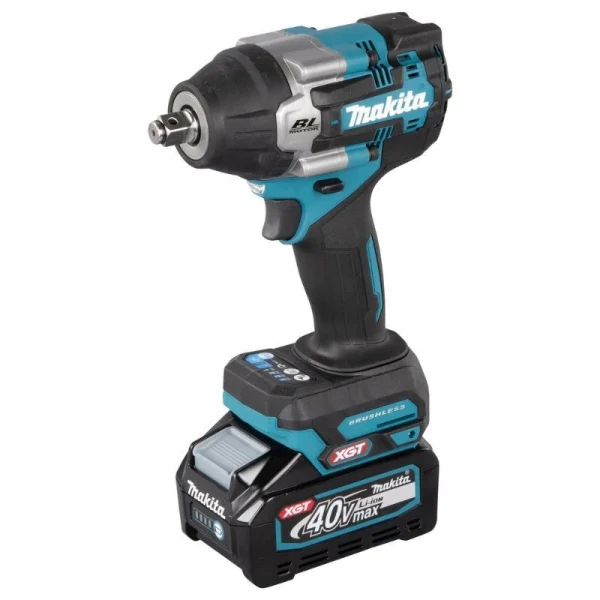 MAKITA Boulonneuse à Choc 1/2” 760nm 40V Max XGT 2x4Ah- TW007GM201 soldes pas cher 4