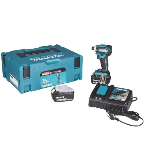 grossiste MAKITA Visseuse à Choc 180nm 18V 2x5Ah – DTD172RTJ 1