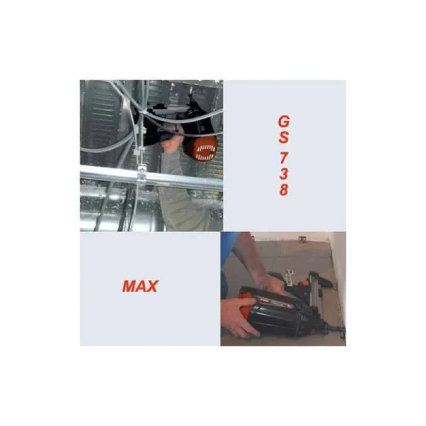 qualité supérieure MAX Cloueur Pneumatique à Gaz 105 Joules – GS738C 4