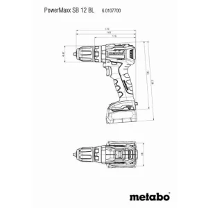 METABO Perceuse Percu 12V Solo – PowerMaxx SB 12 BL – 601077840 boutique 7