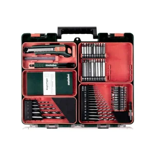 mode pas cher METABO Perceuse Visseuse 12V 2Ah + 64 Acc. PowerMaxx BS12 Set – 601036870 6