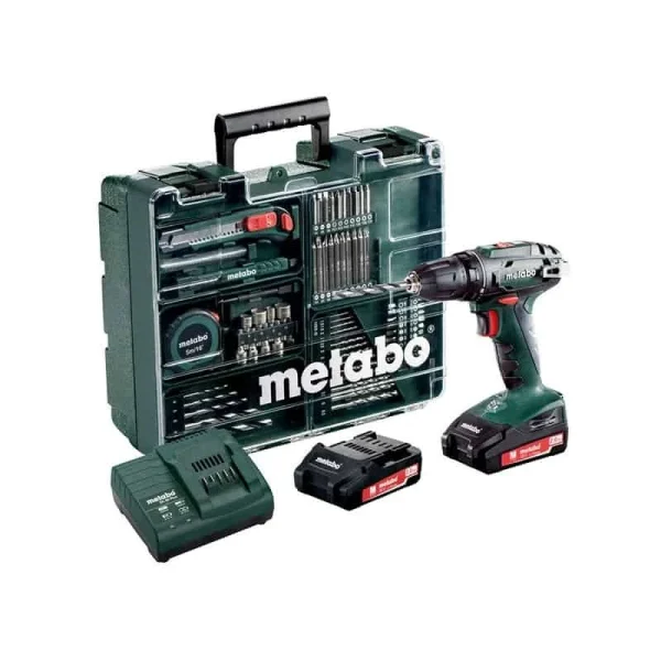 METABO Perceuse Visseuse 48Nm 18V 2Ah +74 Acc. BS18 Set – 602207880 magasin solde 1