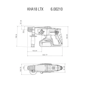 garantie de qualité METABO Perforateur Burineur 18V 4Ah – KHA 18 LTX – 600210800 10