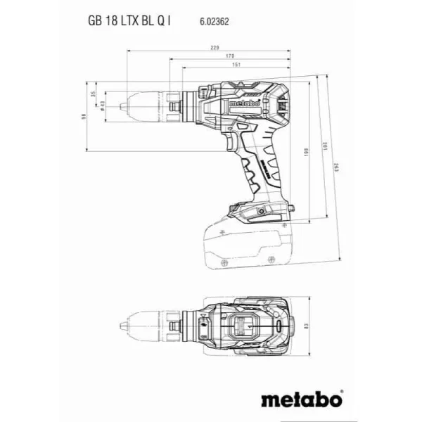 REMISE allant METABO Taraudeuse 18V Solo – GB 18 LTX BL Q I – 602362840 4