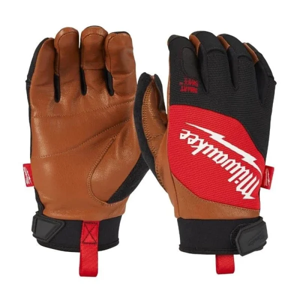 MILWAUKEE Gants De Travail En Cuir Hybrides – 493247191 officiel 1