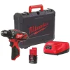 boutique MILWAUKEE Perceuse Visseuse 12V 2Ah M12 BDD-201C – 4933479439 8