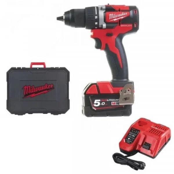 MILWAUKEE Perceuse Visseuse 18V 1 X 5Ah M18 CBLDD-501C Les achats en ligne 1