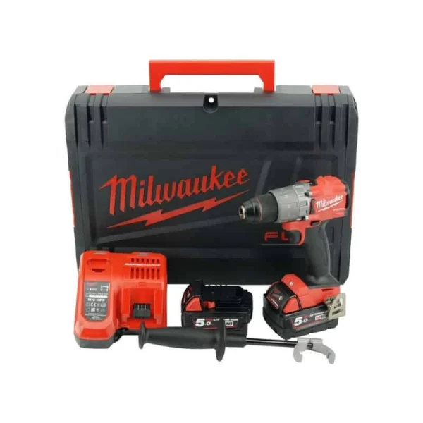 jusqu'à MILWAUKEE Perceuse Visseuse 18V Fuel 5Ah 135 Nm M18 FDD2-502X – 4933464267 3