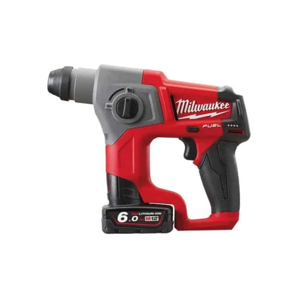 fashion pas cher MILWAUKEE Perforateur 12V 6Ah SDS-plus M12 CH-602X – 4933451510 1