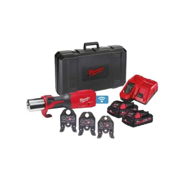 Service Clients Dédié MILWAUKEE Sertisseuse 18V 3Ah M18 ONEBLHPT-302C M-SET – 4933478310 1