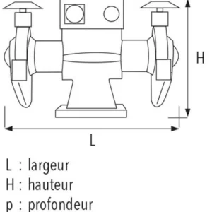 site officiel SIDAMO Touret à Meuler 130 M-M/D.300 / 400 V Tri – 20113008 6