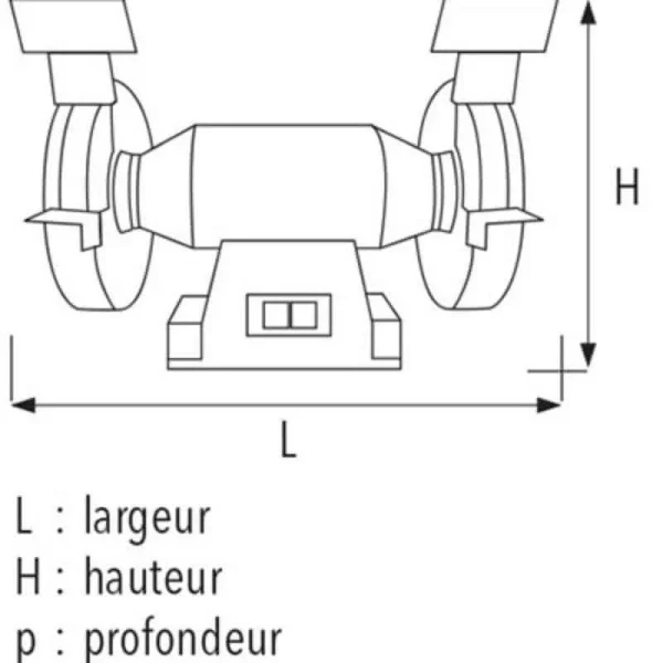 Distributeur Officiel SIDAMO Touret à Meuler Tm200Me D.200 / 230 V Mono – 20113105 3