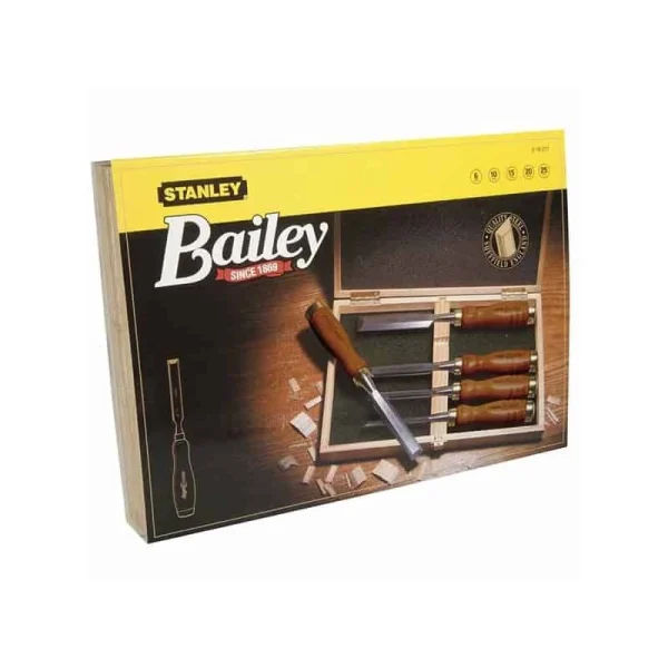 STANLEY Coffret 5 Ciseaux à Bois Manche En Bois – 2-16-217 magasin solde 4