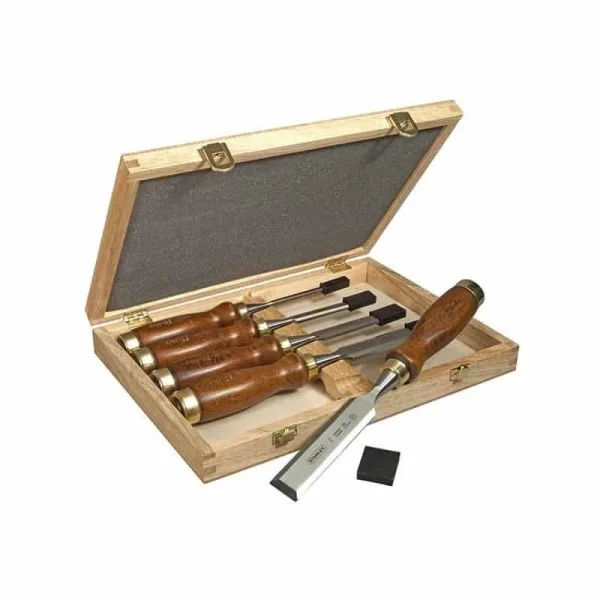 STANLEY Coffret 5 Ciseaux à Bois Manche En Bois – 2-16-217 magasin solde 1