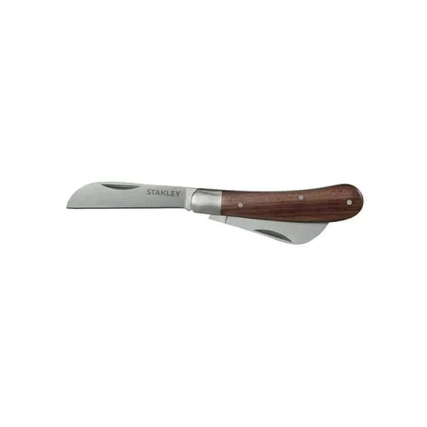 Large choix en ligne STANLEY Couteau D’électricien à 2 Lames Manche Bois – STHT0-62687 7