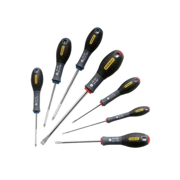 prix le plus bas STANLEY Jeu De 7 Tournevis FatMax Plats + Pozidriv – 0-65-425 1