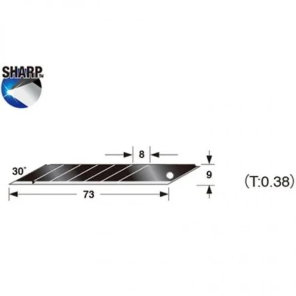 belle TAJIMA 10 X Lames Pour Premium Cutter Series 390 DC390B Noir – CB39RB 3